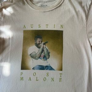 Austin Post Malone Graphic Tee - Cream